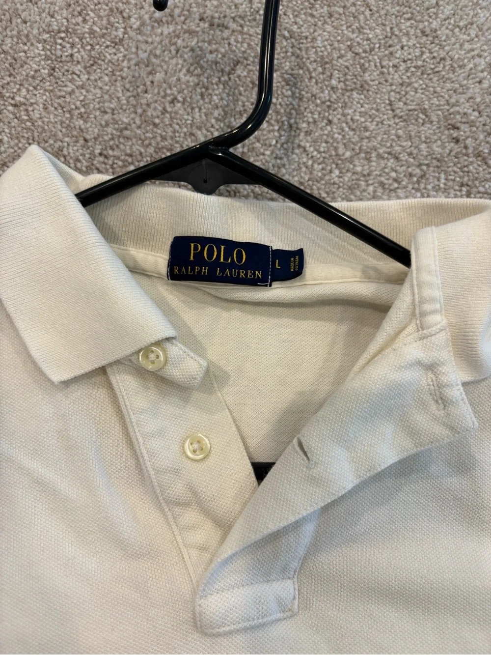 (2) Polo Ralph Lauren men polo shirts size L